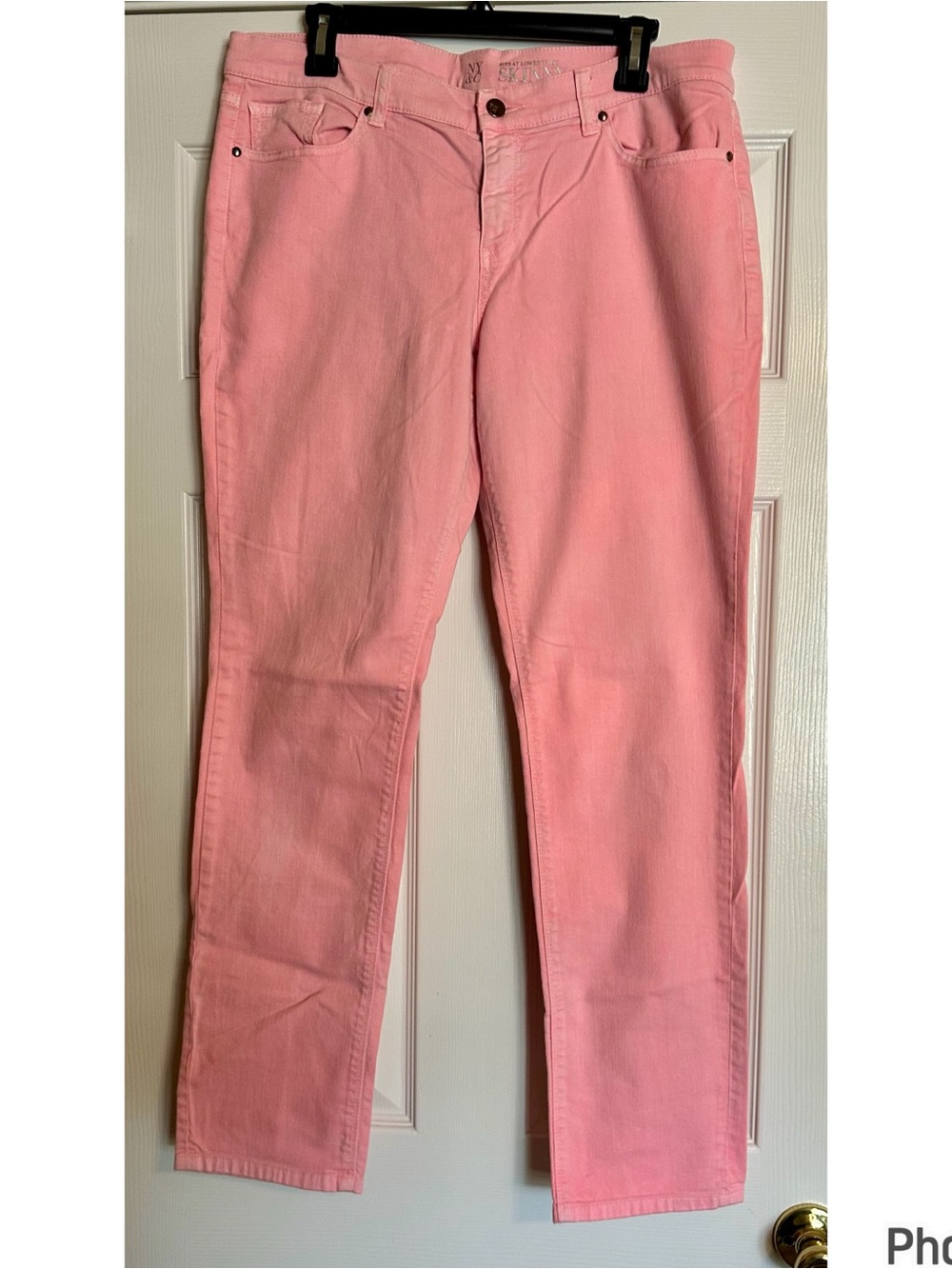 New York & Company Pink Skinny Jeans